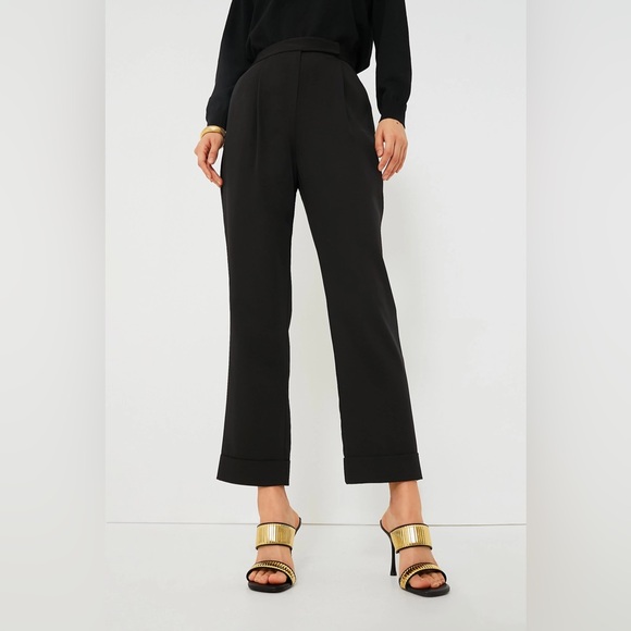 TUCKERNUCK Black Pleated Duncan Trouser‎ Sz M NWT Career Office Academia - Picture 1 of 10
